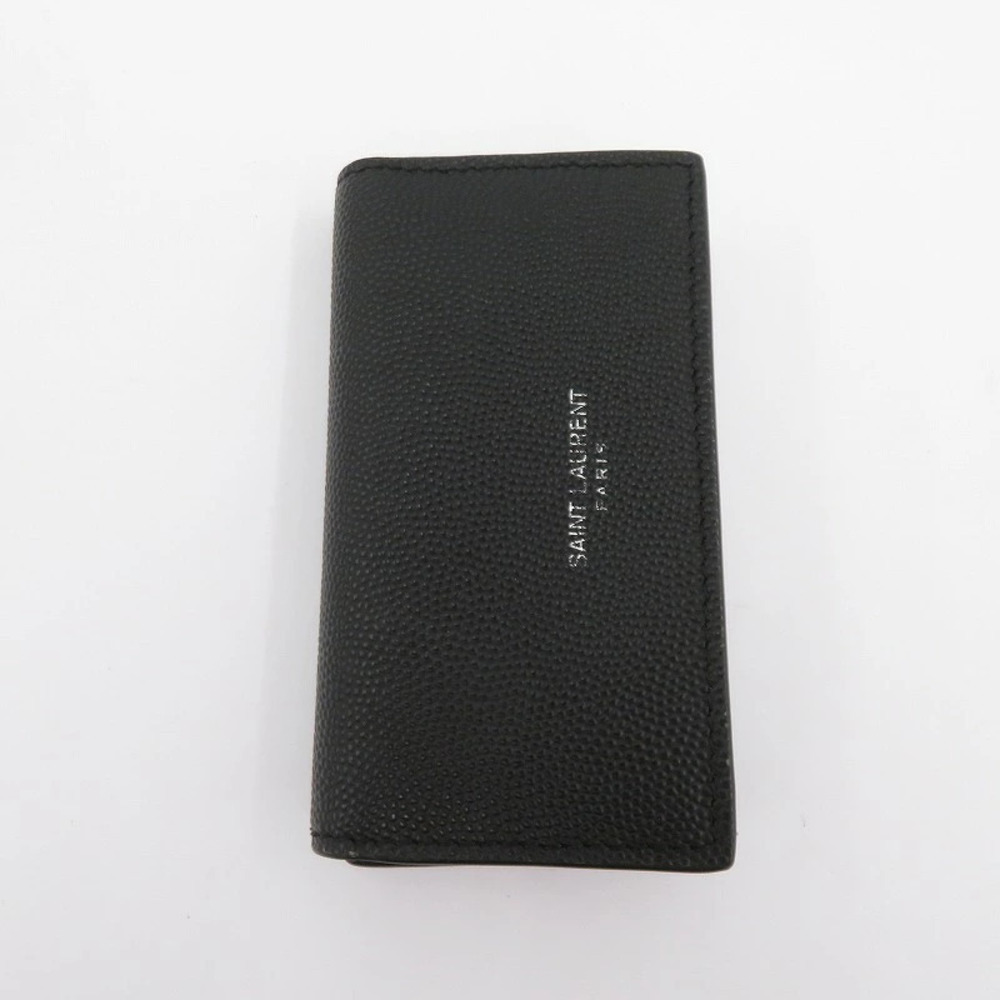SAINT LAURENT Key Case Wallet Black